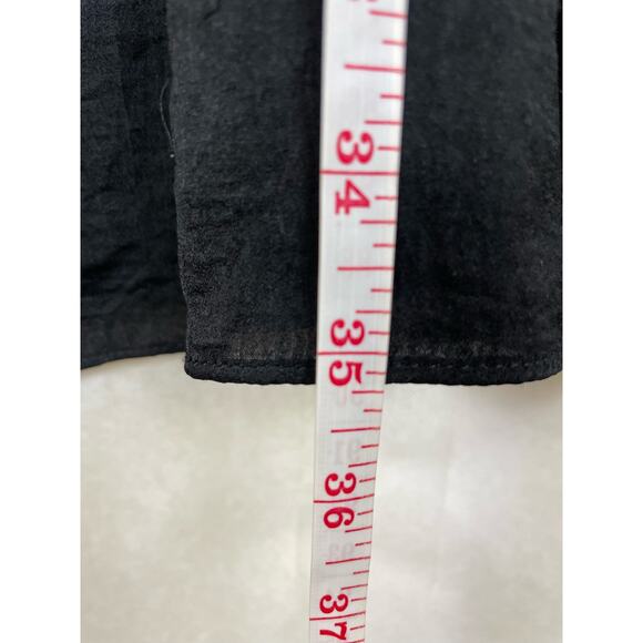 Zara black layered asymmetrical ruffled sleeveless knee length dress size Small - Picture 5 of 5